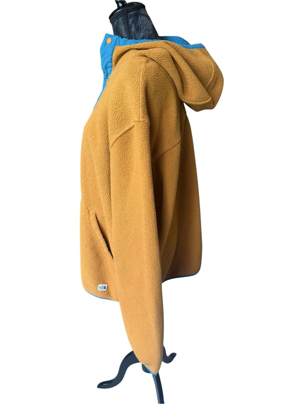The North Face Men’s XL Campshire Brown Blue Fleece Hoodie